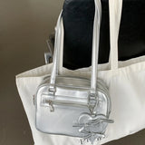 Qfdian Luxury Design Streetwear Fashion Shoulder Bags Korean Simple Casual Solid Underarm Bag New Trendy Y2k Aesthetic Women's Handbags