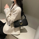 Qfdian Women Shoulder Bag Fashion Girl Underarm Bag Girl School Class Handbag Purse Ladies Commuter Mobile Phone Wallets