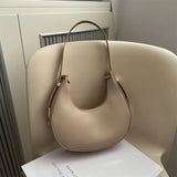Qfdian Fashion Luxury Women Underarm Bag PU Leather Hobo Shoulder Bag For Women Small Clutch Handbag Purse Ladies Travel Tote Bags