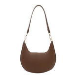 Qfdian New Fashion Underarm Bags High-end Moon-shaped Baseball Bag Showing Luxury Women's Single Shoulder Bag and Handbags