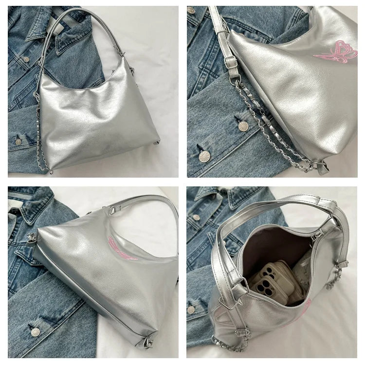 Qfdian Women Tote Bag Shopper Shoulder Bags Handbags Large Capacity Storage Reusable Butterfly Backpack School Bags For Girl Gifts