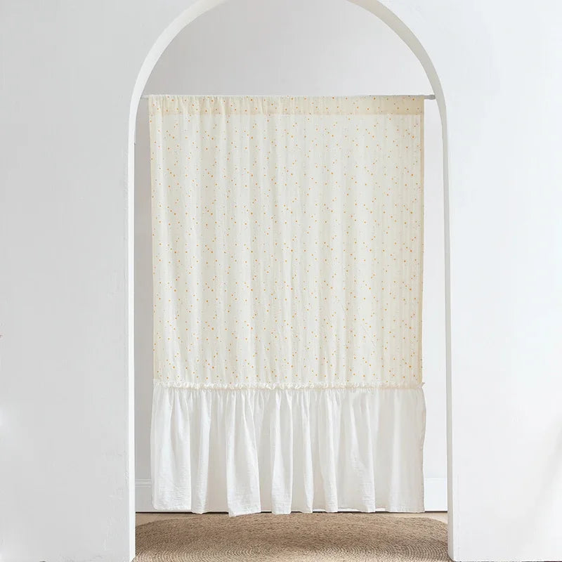 Qfdian Beige Floral Curtains 1 Panel Rod Pocket Boho Daisy Bedroom Living Room Kitchen Decors Farmhouse Rustic Bohemian Windows Curtain