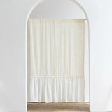 Qfdian Beige Floral Curtains 1 Panel Rod Pocket Boho Daisy Bedroom Living Room Kitchen Decors Farmhouse Rustic Bohemian Windows Curtain