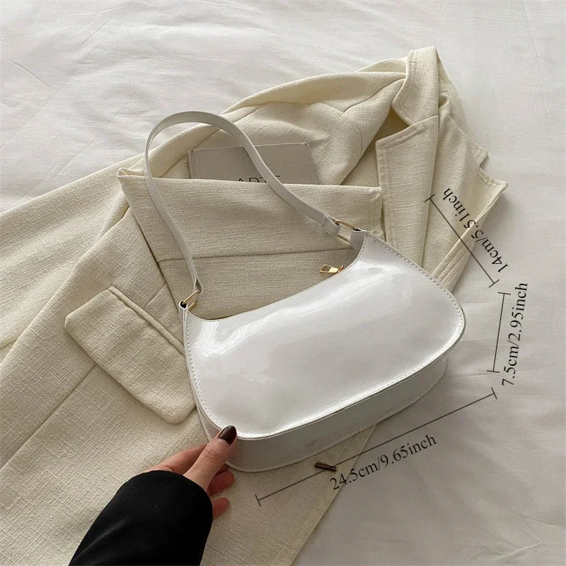 Qfdian Spring Trendy Fashion Women's Solid Color Shoulder Bag Versatile Small Square Design Gentle Style for Casual Occasions