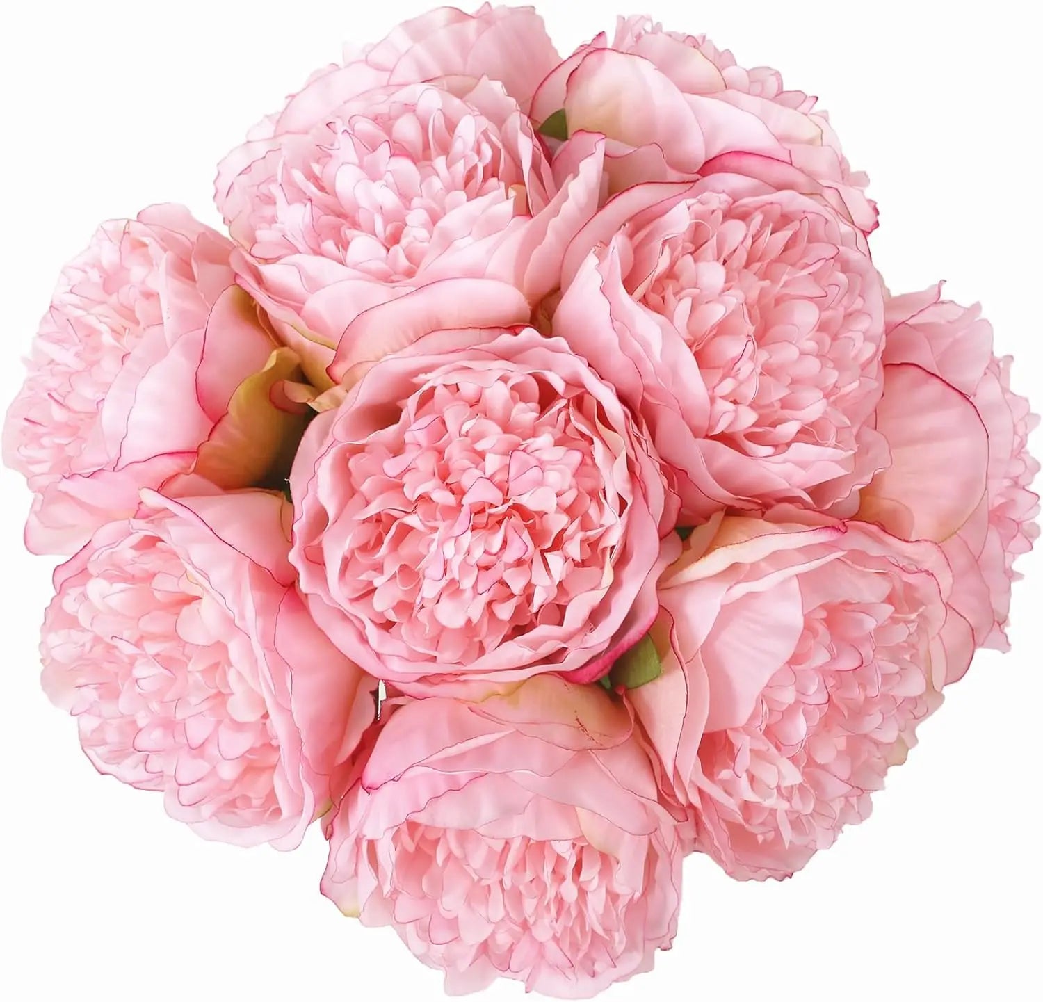 Qfdian 10PCS  Artificial Peony Flowers Fake Silk Peony for Home Wedding Table Centerpieces Party Festiva Decoration