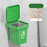 Qfdian Trash can ashtray with lid, stainless steel ashtray, bathroom wall hanging, notch anti-fly ash ashtray