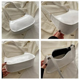 Qfdian Spring Trendy Fashion Women's Solid Color Shoulder Bag Versatile Small Square Design Gentle Style for Casual Occasions