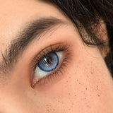 Qfdian Blue Color Contact Lenses Softlens for Eyes Lenses Cosmetic Eyecontacts with Myopia