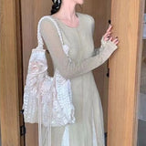 Qfdian High-capacity Patchwork Flower Women's Handbags Y2k Aesthetic Elegant Sweet Shoulder Bags Casual Chic Fairy Underarm Bag Trendy