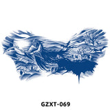 Qfdian New Wholesale Juice Chest Stickers Tattoo Herbal Semi-permanent Back Tatoo Wings Tattoo Stickpaper