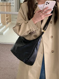 Qfdian New Vintage Grunge Women's Handbags Streetwear All Match Casual Crossbody Bag Y2k Aesthetic Fashion Trendy Shoulder Bags