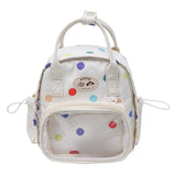 Qfdian Transparent Fashion Preppy Mini Backpacks Sweet Kawaii Star Print Ita Bags Y2k Aesthetic Students Casual Travel Schoolbags Women