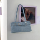 Qfdian Fashion Trendy Office Lady Elegant Shoulder Bags Sweet Y2k Aesthetic Chic Women's Handbags All Match Vintage Fairy Underarm Bag