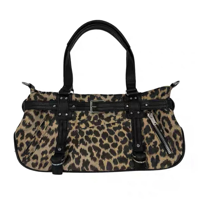 Qfdian Luxury Design Women Patchwork Underarm Bag Korean New Office Lady Fashion Chic Shoulder Handbags Y2k Ins Casual Travel Tote Bags