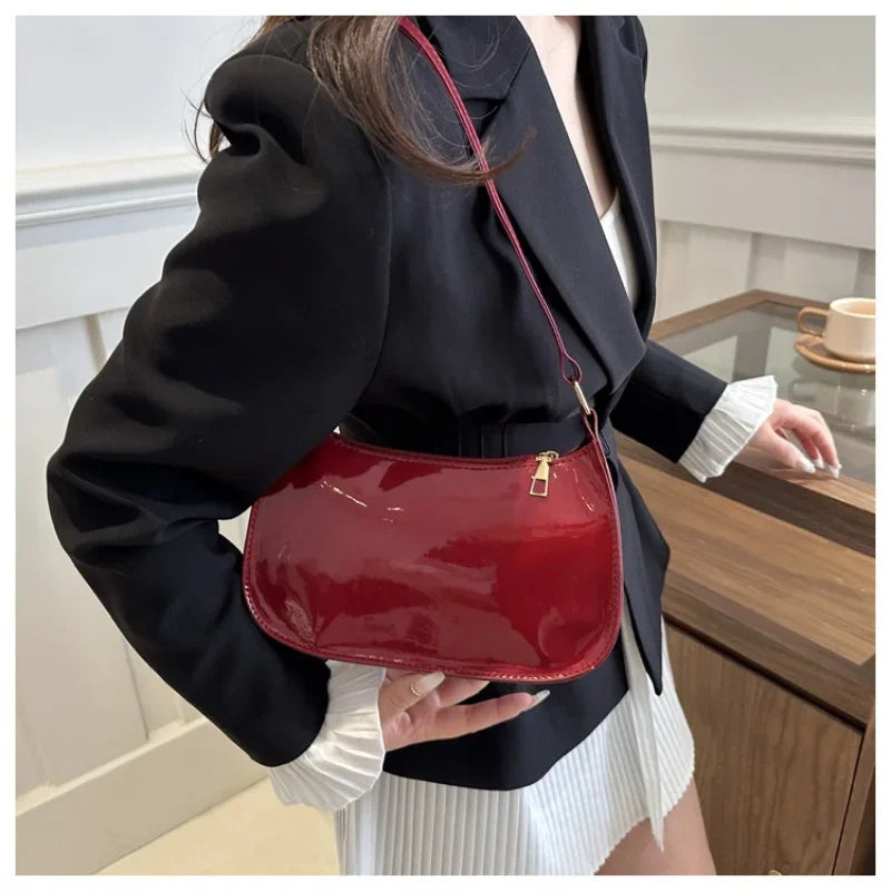Qfdian Spring Trendy Fashion Women's Solid Color Shoulder Bag Versatile Small Square Design Gentle Style for Casual Occasions