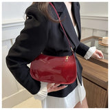 Qfdian Spring Trendy Fashion Women's Solid Color Shoulder Bag Versatile Small Square Design Gentle Style for Casual Occasions