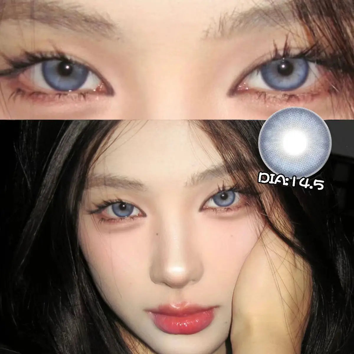 Qfdian 1pair Color Contact Lenses Softlens for Eyes Lenses Cosmetic Eyecontacts with Myopia