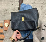 Qfdian Fashion Personality Solid Top-Handle Bag 2025 All Match Office Lady Women's Handbags Y2k Trendy Japanese Shoulder Crossbody Bags
