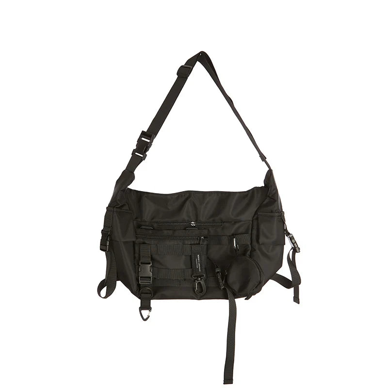 Qfdian Japanese Crossbody Bags Men High-capacity Cargo Preppy Shoulder Handbags Women Casual College Students Laptop Messenger  Y2k