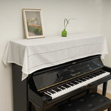 Qfdian Lace Tablecloth Embroidered TableCover Square Classic Dustproof Table Protector for Kitchen Dining Room Party Wedding Decoration