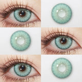 Qfdian 1pair Gray Color Contact Lenses Softlens for Eyes Lenses Cosmetic Eyecontacts Yearly Use