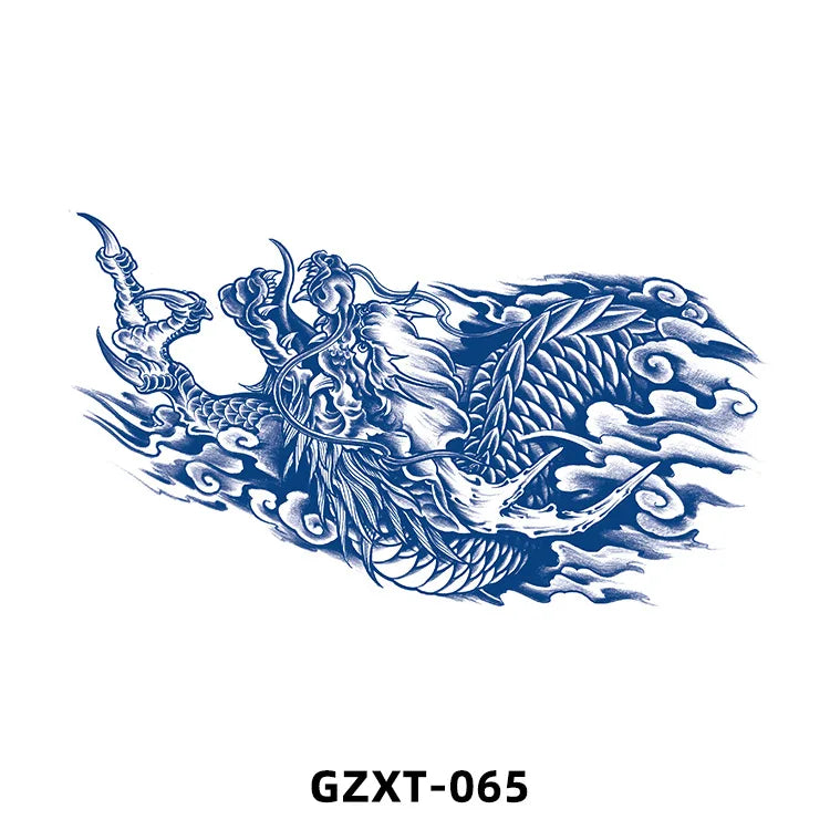 Qfdian New Wholesale Juice Chest Stickers Tattoo Herbal Semi-permanent Back Tatoo Wings Tattoo Stickpaper