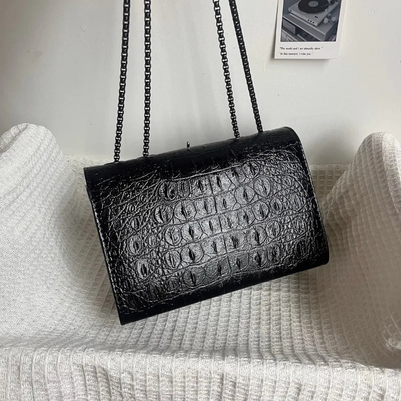 Qfdian Y2k Aesthetic Punk Gothic Cross Shoulder Bag Women Vintage Fashion Casual Handbags All Match Trendy Office Lady Crossbody Bags
