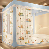 Qfdian Four-Cornered Mosquito Net Bedding Net Bed Tent Curtain with Stand