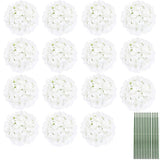 Qfdian Silk Hydrangea Flowers 54 Petals Artificial Hydrangeas with Stem for Flower Arrangement Table Decor Wedding Home Decoration
