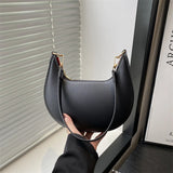 Qfdian New Fashion Underarm Bags High-end Moon-shaped Baseball Bag Showing Luxury Women's Single Shoulder Bag and Handbags