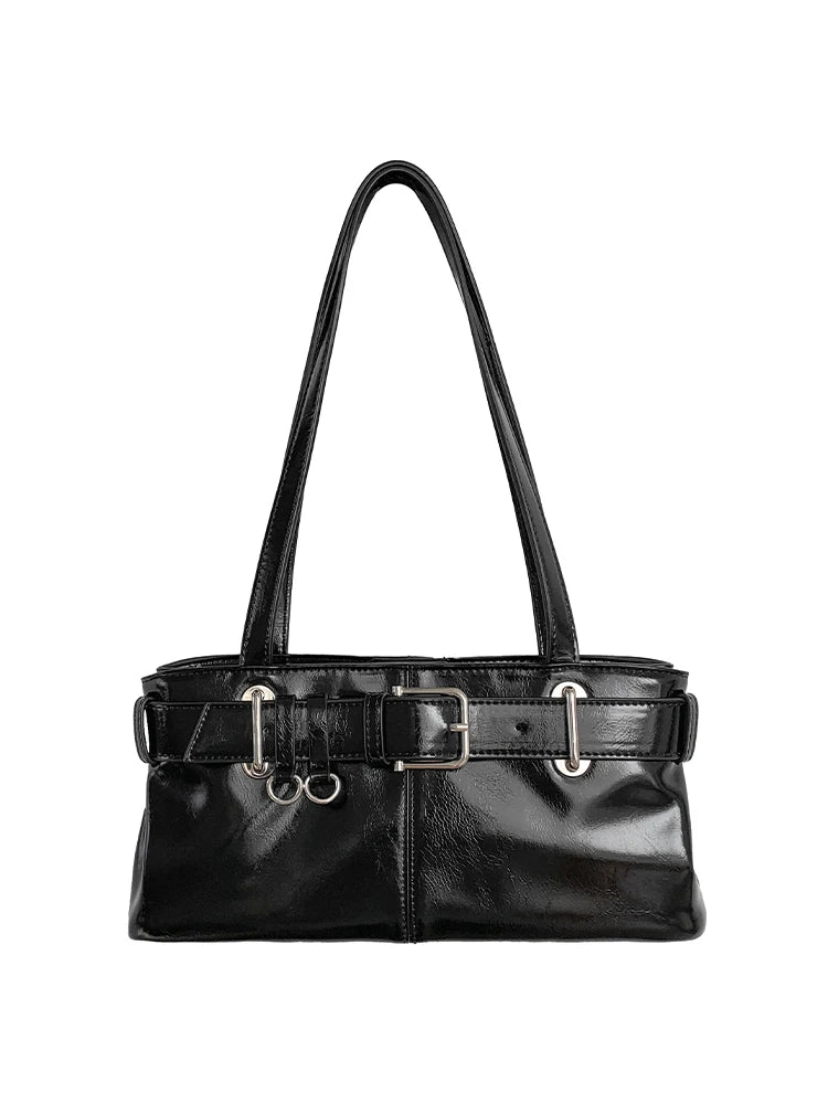 Qfdian Fashion Trendy Office Lady Elegant Shoulder Bags Sweet Y2k Aesthetic Chic Women's Handbags All Match Vintage Fairy Underarm Bag