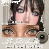 Qfdian Graded 1pair Color Contact Lenses Mixblood Softlens 12months