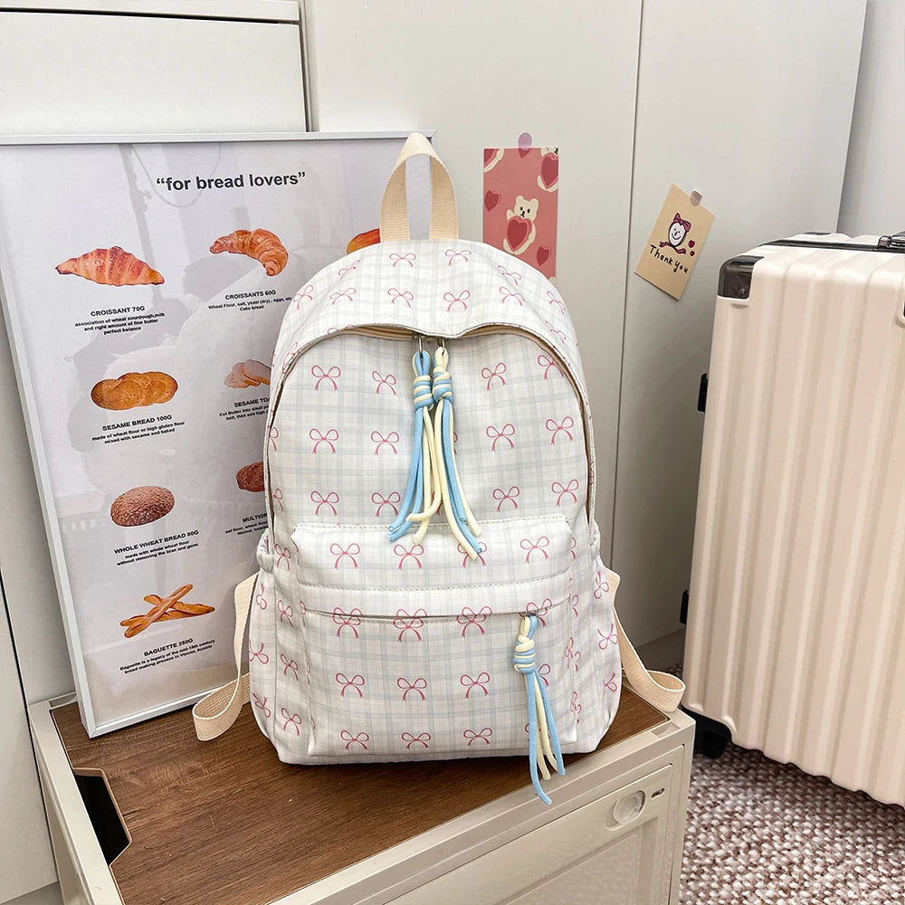 Qfdian Cute Backpack for Girls, High School Students, Niche Girls, College Students, Backpacks, Travel Backpacks