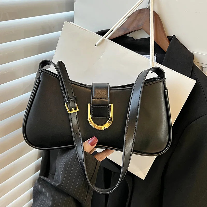 Qfdian Women Shoulder Bag Fashion Girl Underarm Bag Girl School Class Handbag Purse Ladies Commuter Mobile Phone Wallets