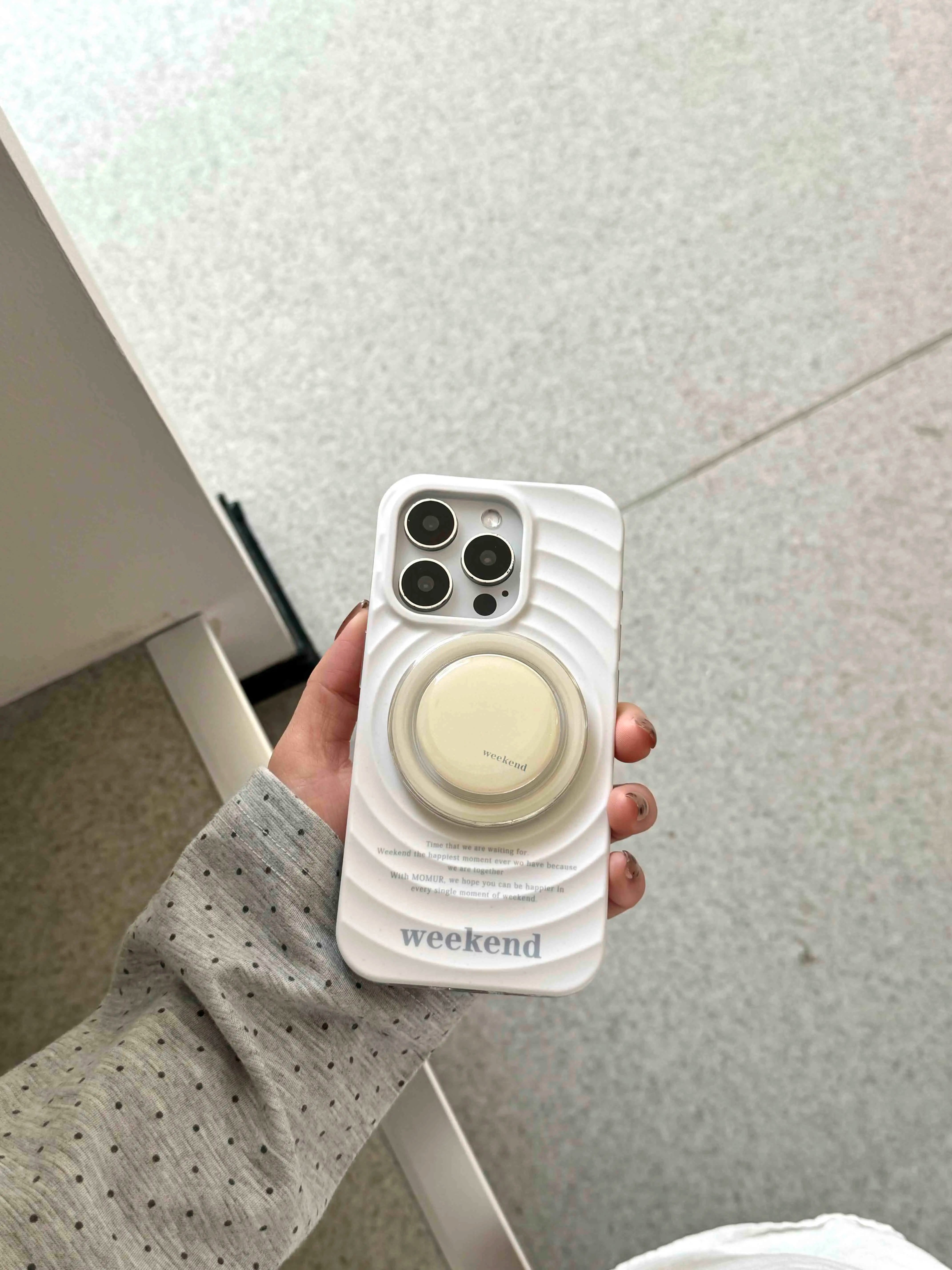 Qfdian Ins simple blue clrcle phone case for iphone 14pro 13 16 13pro 15promax 16promax 12 15 pro max 14 stand holder magnetic fundas