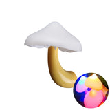 Qfdian LED Night Lights Mushroom Shape Automatic Sensor Toilet Bedroom Decor Wall Lamps Light-control Sensor Bedroom Light