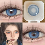 Qfdian 2pcs Highlight Nightclub Party Contact Lenses Cute Softlens Enlarge Pupil