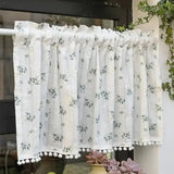 Qfdian 1 Panel Kids Blackout Curtain for Bathroom Bedroom Living Room Classroom Sheer Overlay Double Layer Rod Pocket Drapery with Lace