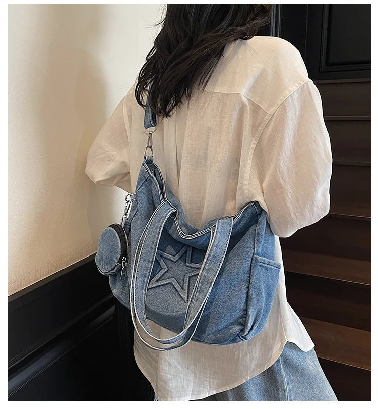 Qfdian Tote shoulder bag, frosted bag, commuter bag, women's retro, simple, large capacity, wear-resistant