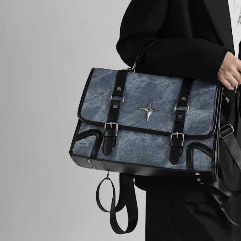 Qfdian 2025 New Trendy Fashion Students Schoolbags High-capacity Preppy Women Shoulder Handbags Vintage Y2k Aesthetic Star Backpacks