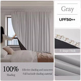 Qfdian Blackout Curtains High Shading Privacy Coated Insulated Lining Living Room Bedroom Grommets Hook 150 200 Home Decor