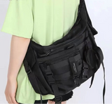 Qfdian Japanese Crossbody Bags Men High-capacity Cargo Preppy Shoulder Handbags Women Casual College Students Laptop Messenger  Y2k