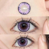 Qfdian Graded 1pair Color Contact Lenses Diamond Series Softlens 14.4mm