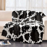 Qfdian Leopard Print Flannel Blanket, Wool Blanket, Single-sided Plush Bed Blanket, Sofa, Travel Super Soft Blanket
