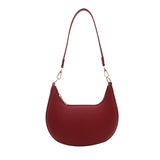 Qfdian New Fashion Underarm Bags High-end Moon-shaped Baseball Bag Showing Luxury Women's Single Shoulder Bag and Handbags