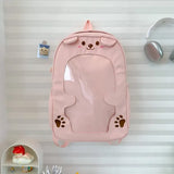 Qfdian Women Kawaii Cartoon Schoolbags High-capacity Fashion Sweet Y2k Aesthetic Ita Bags Students Casual Luxury Design Chic Backpacks