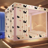 Qfdian Four-Cornered Mosquito Net Bedding Net Bed Tent Curtain with Stand