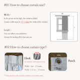 Qfdian Window Curtain Chiffon Partition Tulle for Living Room Bedroom Houses decor Waterproof Uv protection Curtain Hook