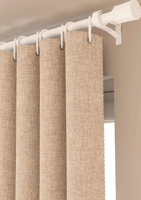 Qfdian Linen shade curtains, 99.9% shading rate, four seasons of household/commercial curtains