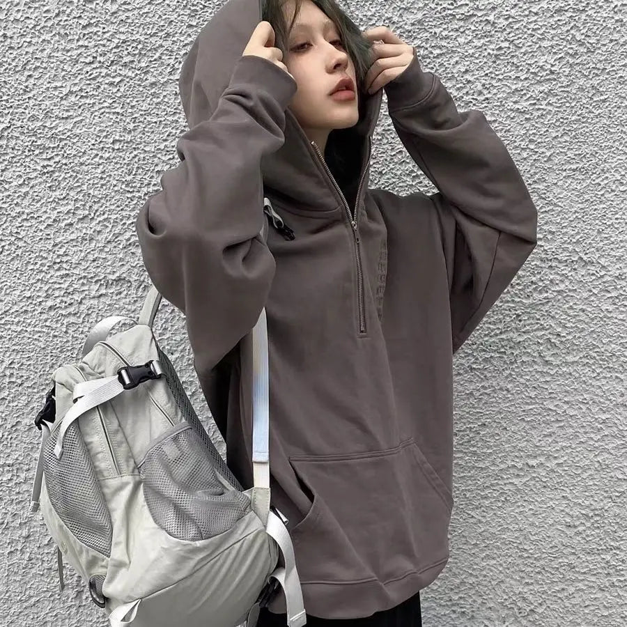 Qfdian Streetwear Vintage Fashion Backpacks Casual Trendy Y2k Aesthetic Students Schoolbags Japanese Women Grunge All Match Rucksacks